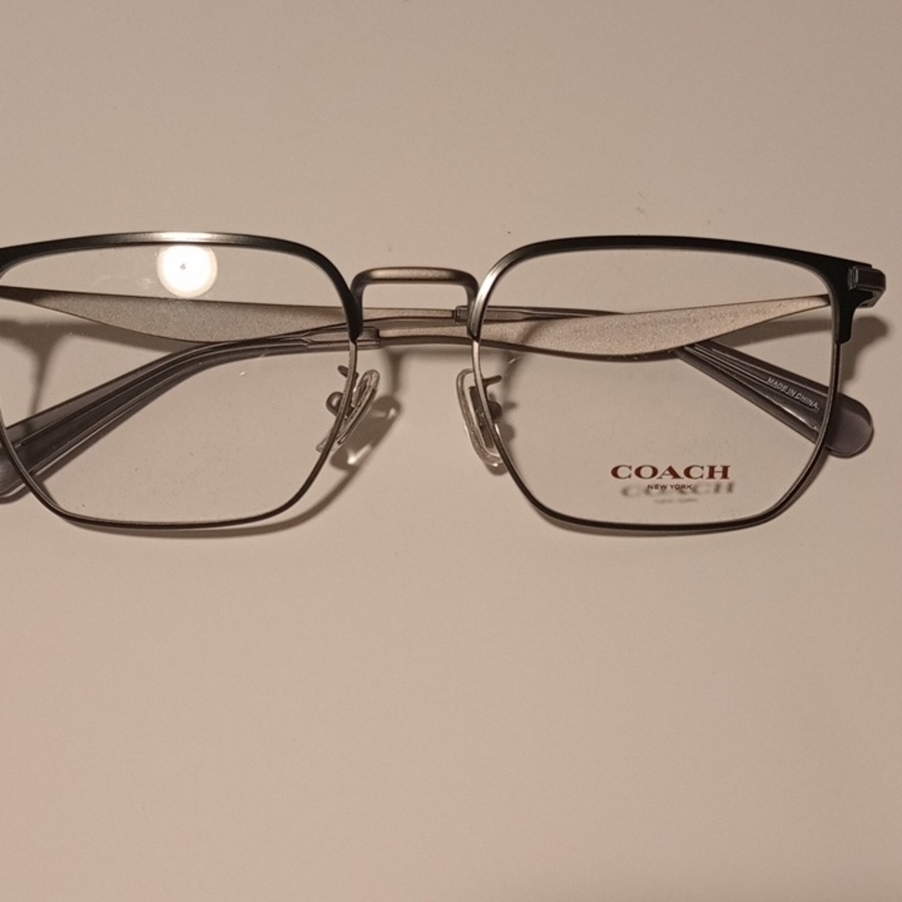 Coach Metallic Silver Frame Glasses